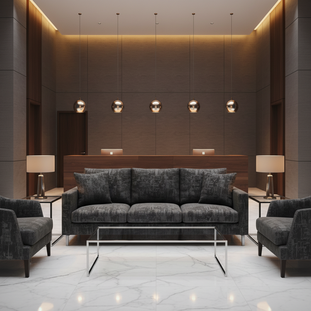 Turf Bay - Onyx Upholstered Sofa | Architectural Fabrics