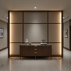 Fine Woven Texture Silver Taupe Upholstered Wall Panel | Architectural Fabrics