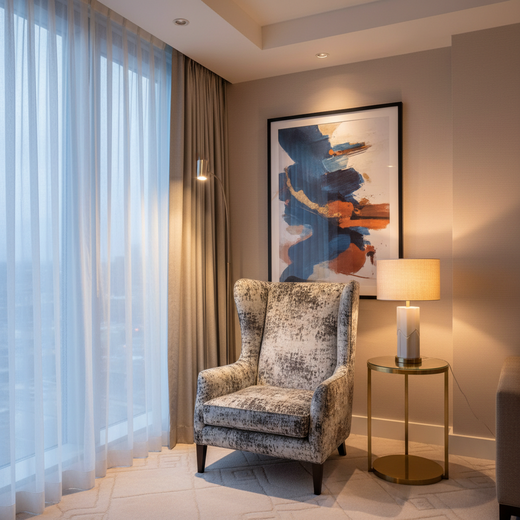 Bedford Carbon Upholstered Chair | Architectural Fabrics