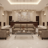 Alamo - Earthen Taupe Performance Vinyl Upholstered Sofa | Architectural Fabrics