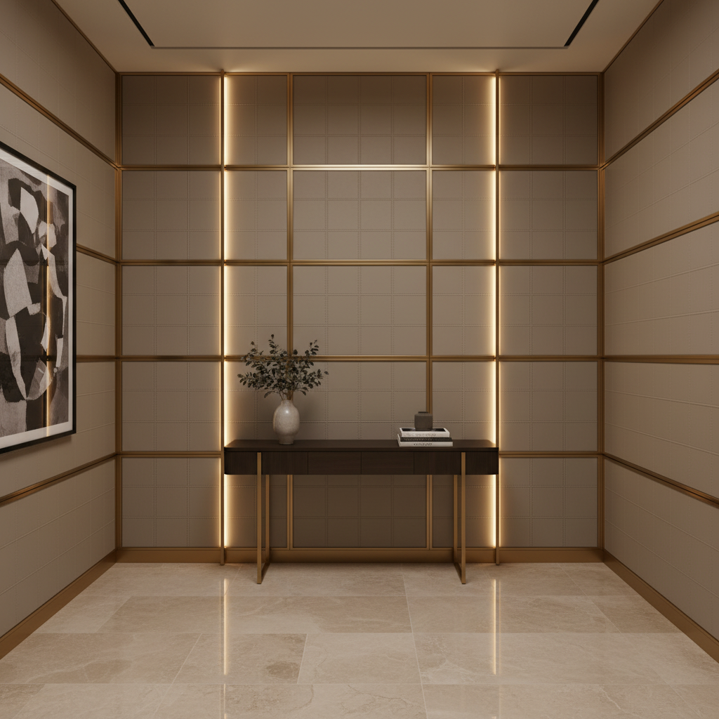 Puerto Plata - Limestone Upholstered Wall Panel | Architectural Fabrics
