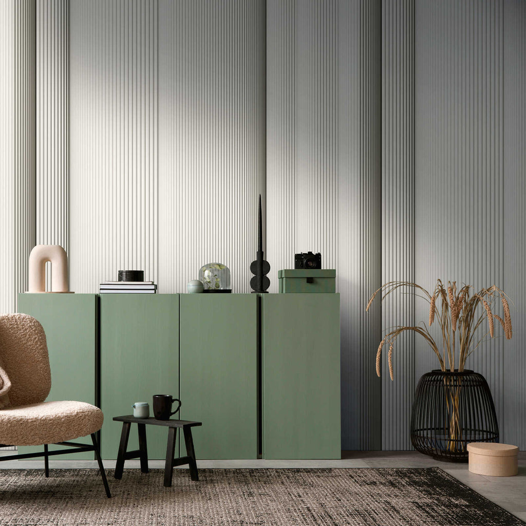 Livingwalls Design Panel the Wall 3 Light Gray Wallcovering | AS Creation