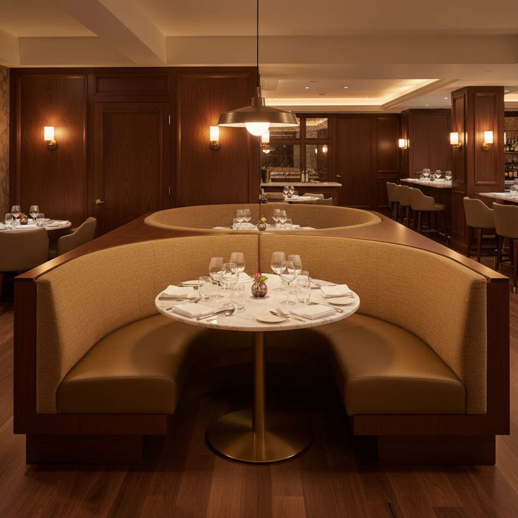 Steeple Reef - Harvest Upholstered Banquette | Architectural Fabrics