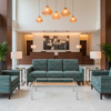 Pigeon Island - Lake Upholstered Sofa | Architectural Fabrics