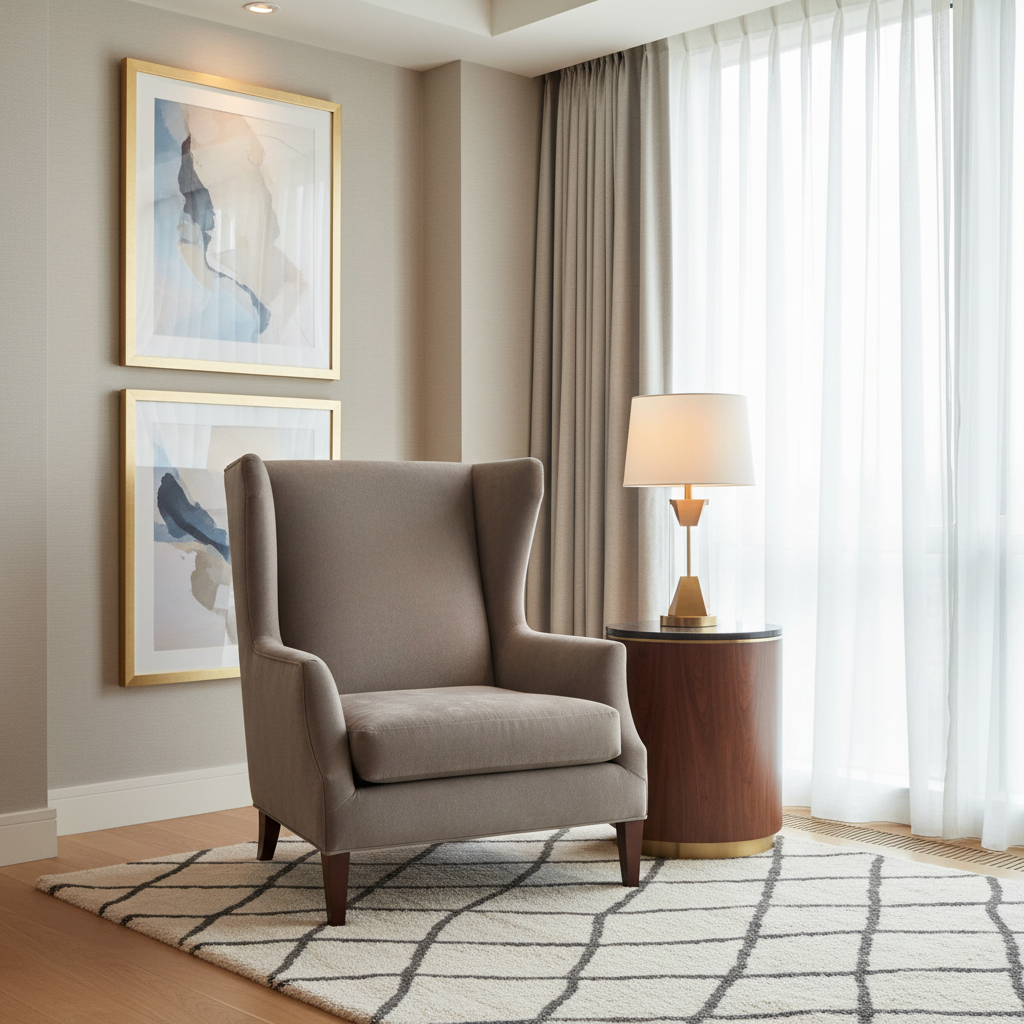 Soper Hole - Stone Upholstered Chair | Architectural Fabrics