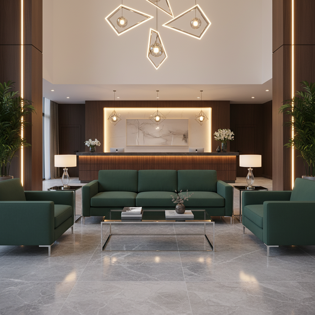Kralendijk - Spruce Upholstered Sofa | Architectural Fabrics