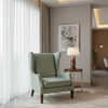 Geometric Woven Texture Seafoam Green Upholstered Chair | Architectural Fabrics