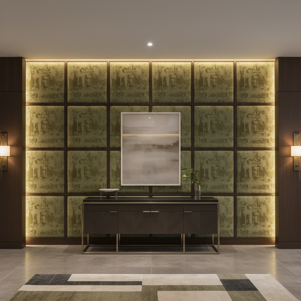 Turf Bay - Forest Upholstered Wall Panel | Architectural Fabrics