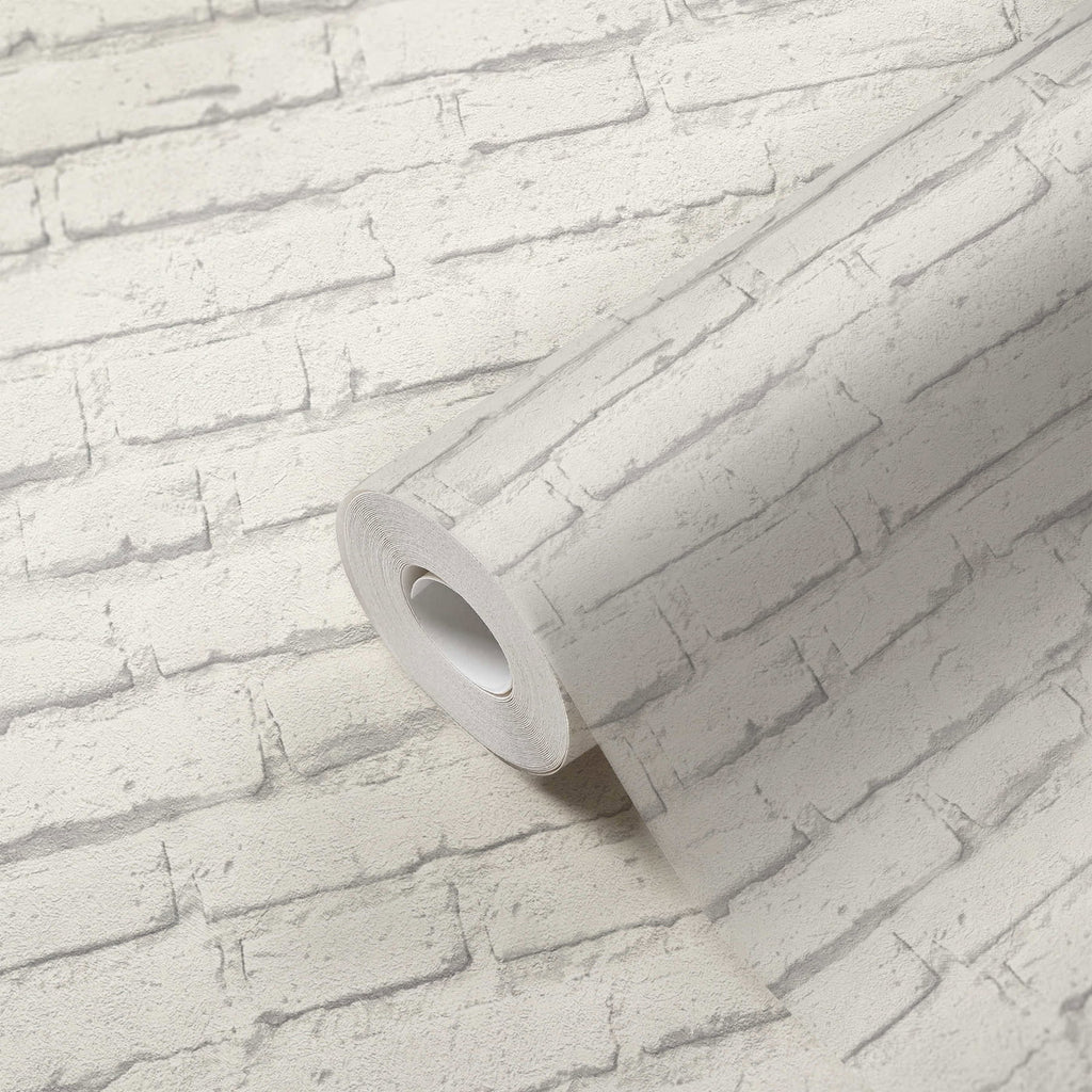Shades of White Light Gray Wallcovering | AS Creation