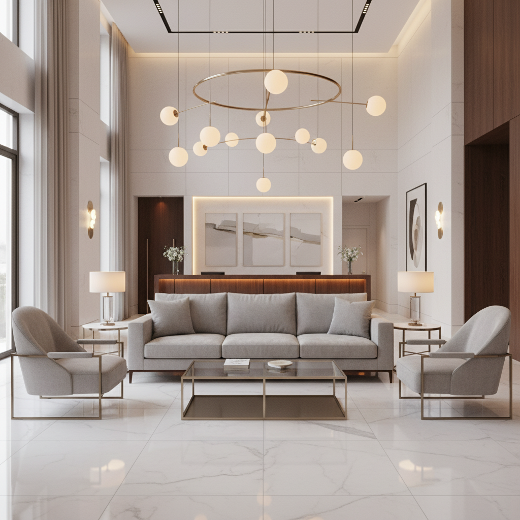 Nassau Gold - Silver Upholstered Sofa | Architectural Fabrics