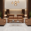 Alamo - Earthen Clay Performance Vinyl Upholstered Sofa | Architectural Fabrics