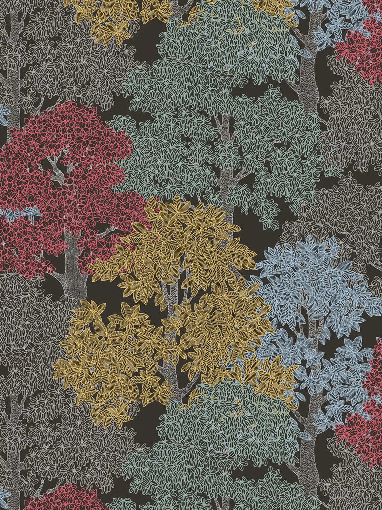 Floral Impression Black Wallcovering | AS Creation