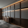 Fine Woven Texture Misty Gray Upholstered Wall Panel | Architectural Fabrics