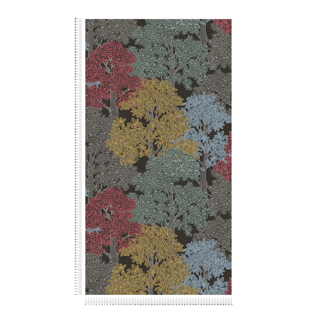 Floral Impression Black Wallcovering | AS Creation