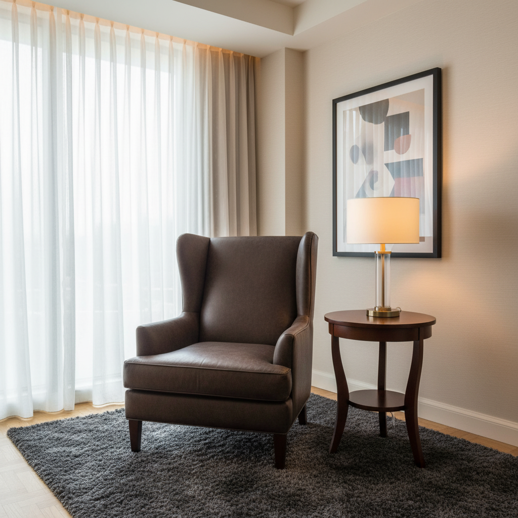 Vintage Harbor - Espresso Upholstered Chair | Architectural Fabrics