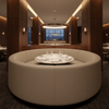 Pinnacle Rock - Muslin Upholstered Banquette | Architectural Fabrics