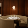 Woven Chevron Pattern Olive Gold Upholstered Banquette | Architectural Fabrics
