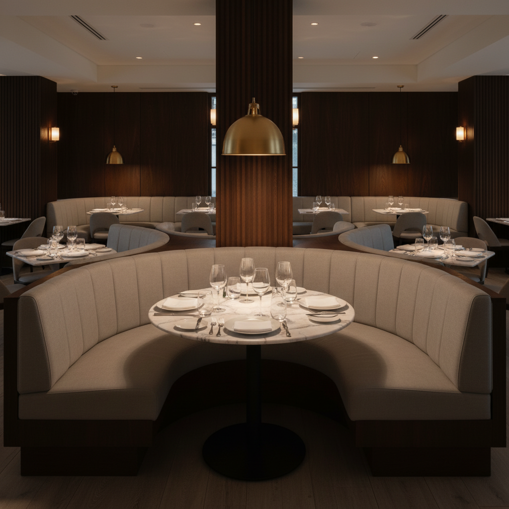 Bastia - Bastia Performance Polyurethane Upholstered Banquette | Architectural Fabrics
