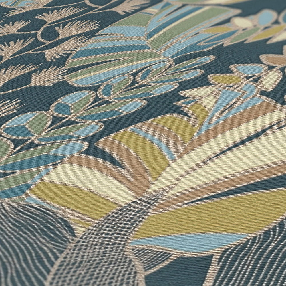 Antigua Teal Wallcovering | AS Creation