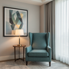 Analog - Teal Mist Etched Polyurethane Upholstered Chair | Architectural Fabrics