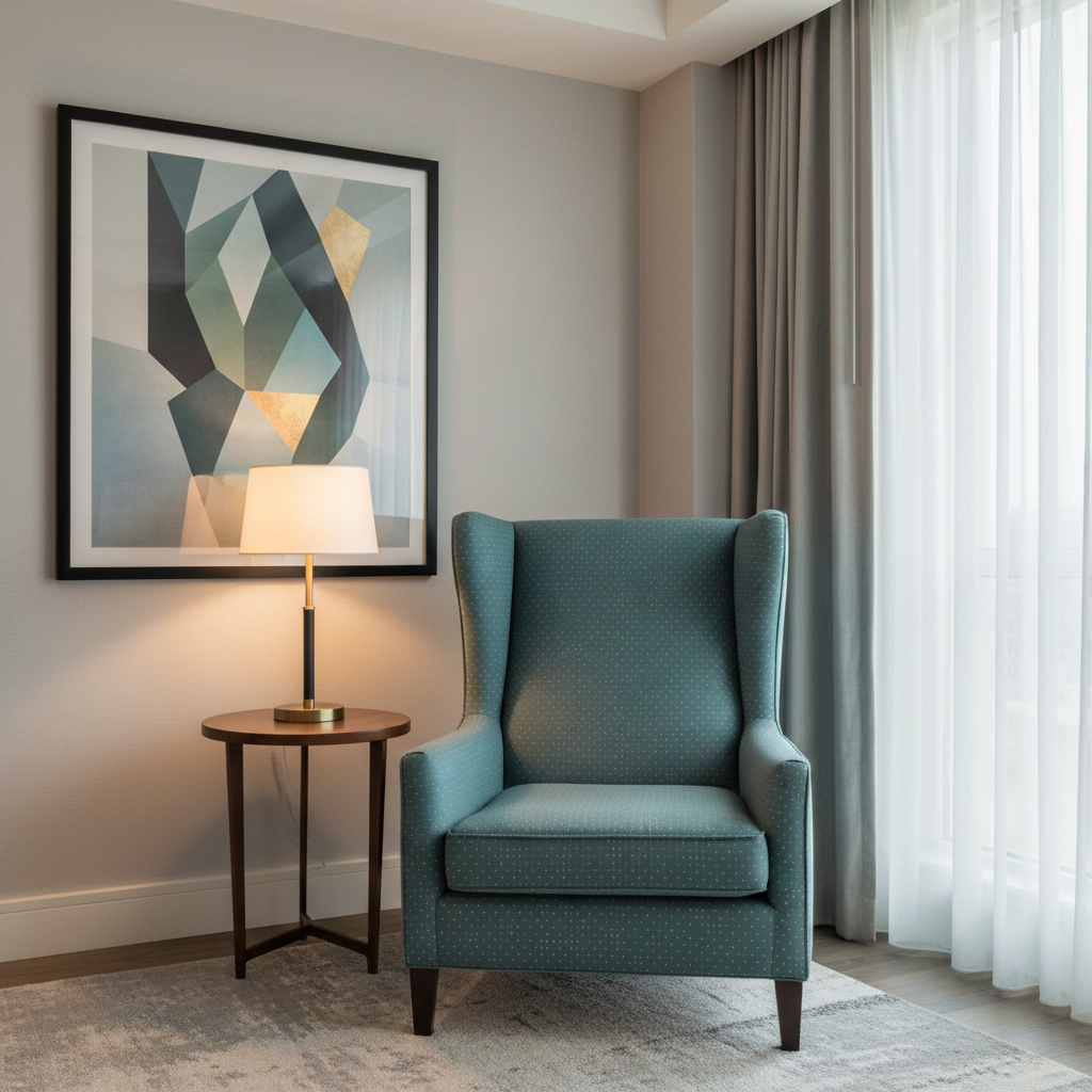 Analog - Teal Mist Etched Polyurethane Upholstered Chair | Architectural Fabrics
