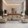Aarden - Oatmeal Silicone Hybrid Upholstered Sofa | Architectural Fabrics