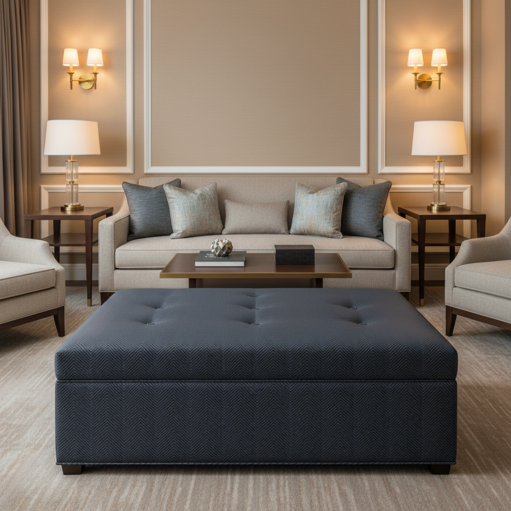 Acoustic - Acoustic Performance Vinyl Upholstered Ottoman | Architectural Fabrics