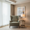 Aarden - Stone Moss Silicone Hybrid Upholstered Chair | Architectural Fabrics