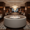 Luxury Cay - Crete Upholstered Banquette | Architectural Fabrics