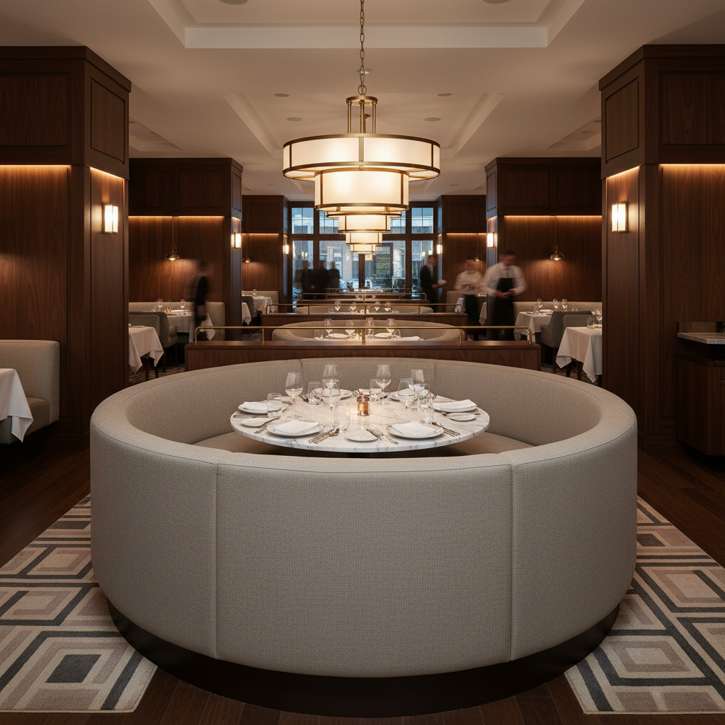 Luxury Cay - Crete Upholstered Banquette | Architectural Fabrics