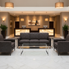 West Indian Lily - Graphite Upholstered Sofa | Architectural Fabrics