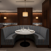 Sandy Point Stripe - Harbor Upholstered Banquette | Architectural Fabrics