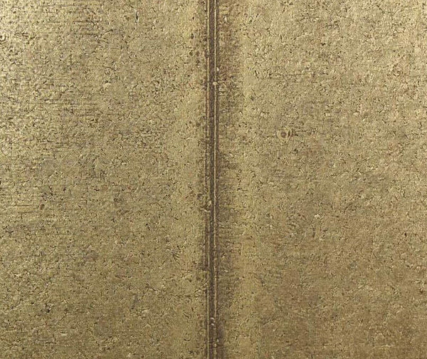 Bella Palermo Metallic Stone Slab Print on Cork Gold Memo Sample | Phillipe Romano
