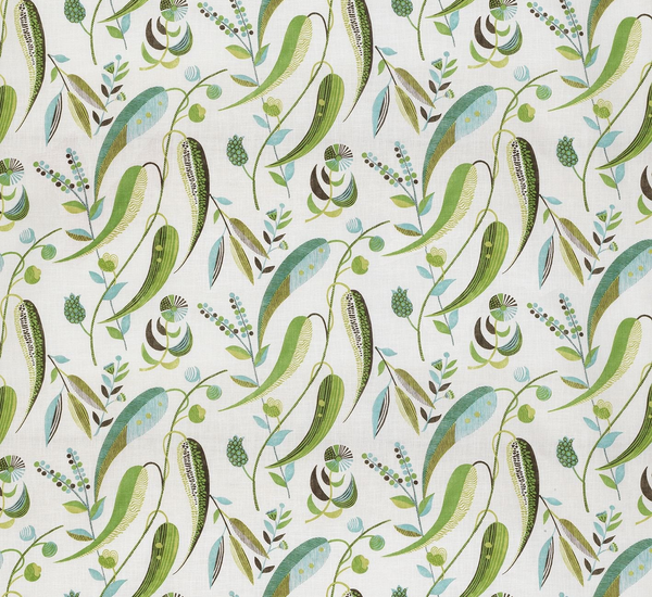 Nina Campbell Fabric - Chartreuse Green Wallcovering | Nina Campbell