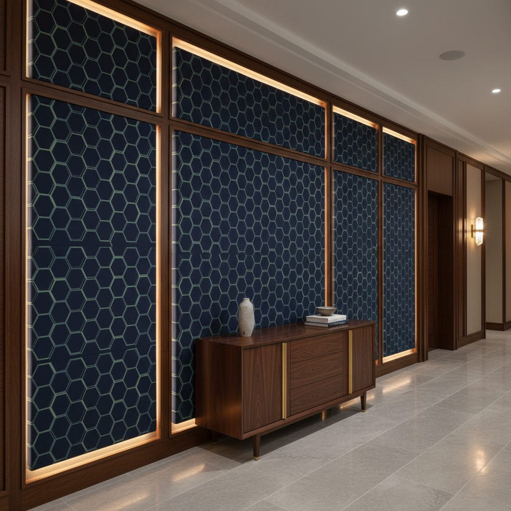 Pelican Cay - Ravine Upholstered Wall Panel | Architectural Fabrics
