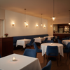 Marseilles Vinyl | Hollywood Wallcoverings - Restaurant Dining commercial room setting