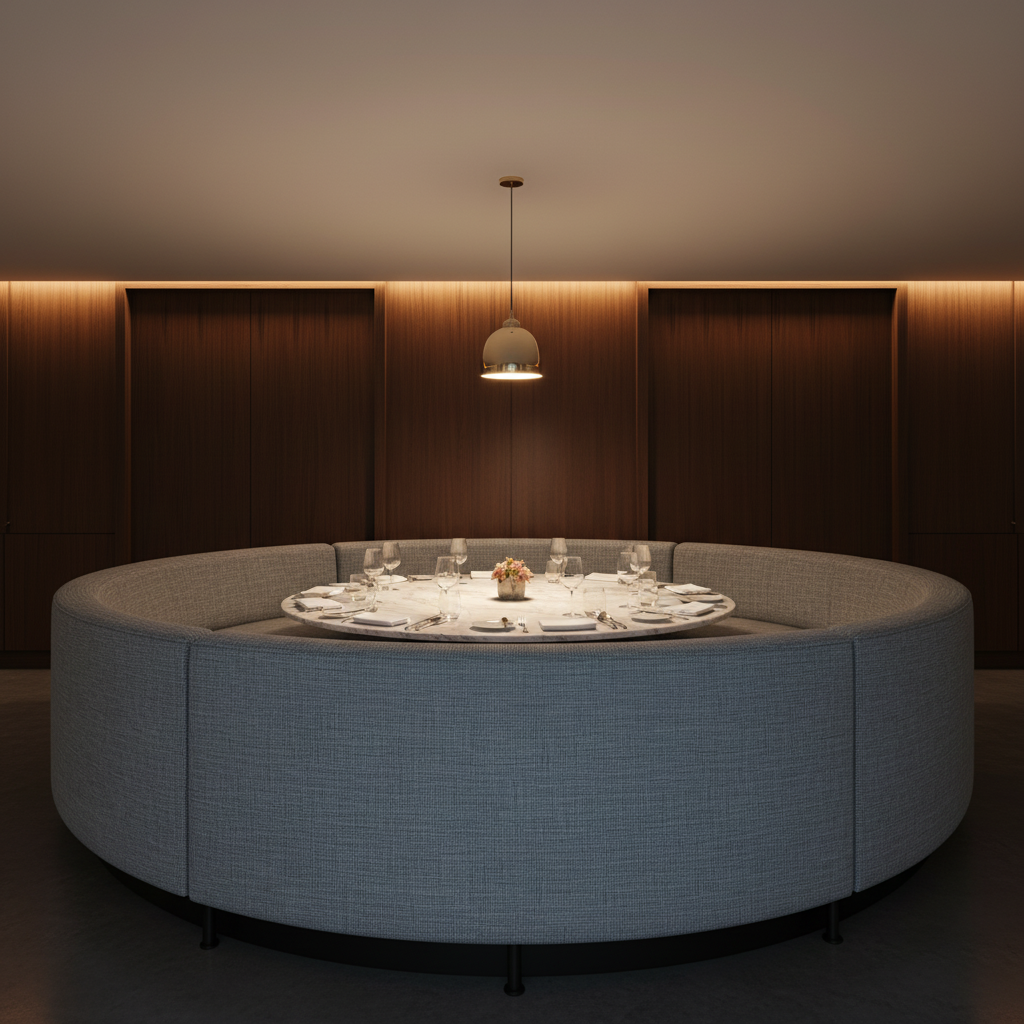 Aspect - Ironwood Performance Polyurethane Upholstered Banquette | Architectural Fabrics