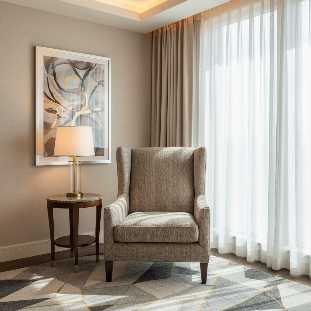 Snake Cay - Putty Upholstered Chair | Architectural Fabrics
