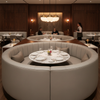 Runaway Bay - Pebble Upholstered Banquette | Architectural Fabrics