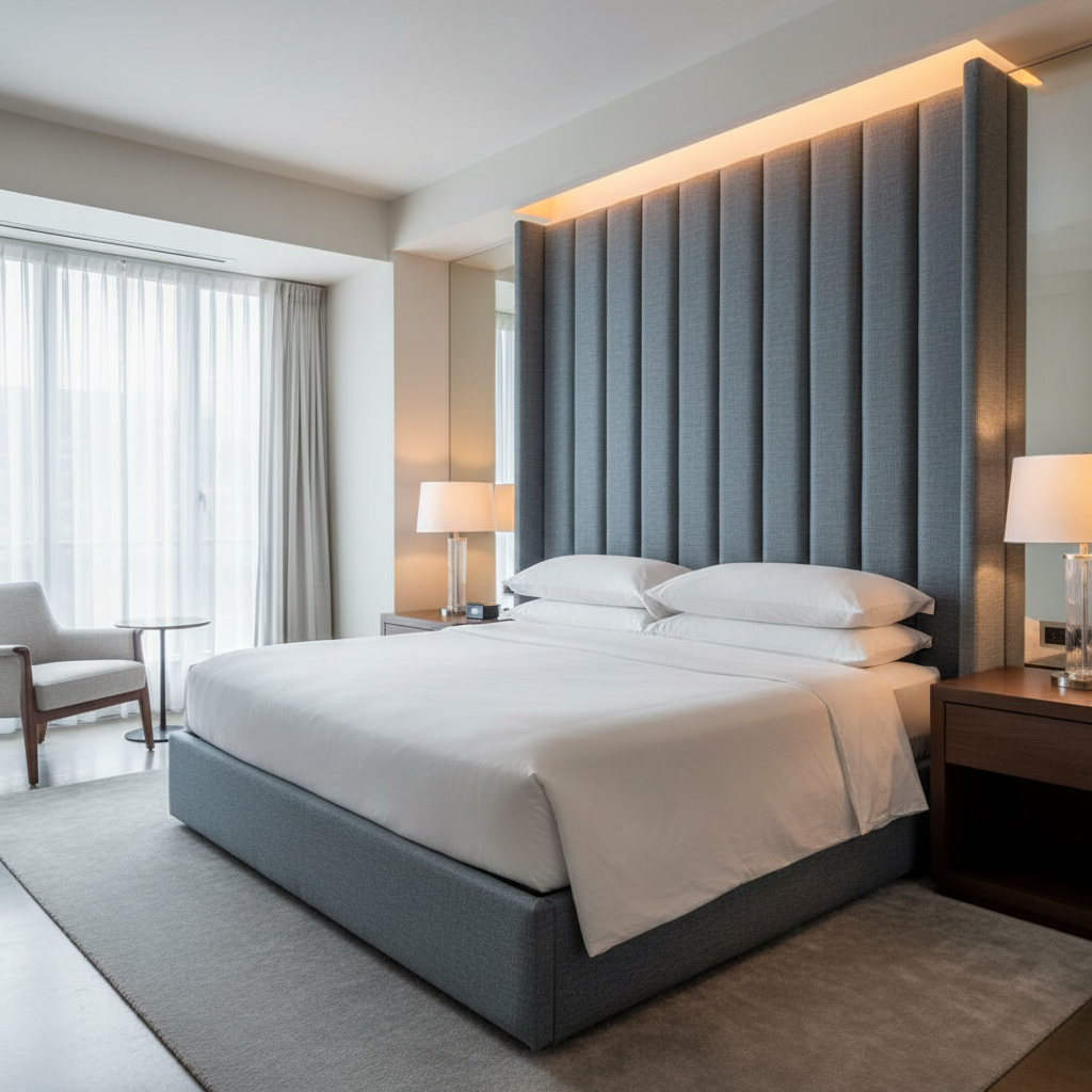 Rattan Bay - Asteroid Upholstered Headboard | Architectural Fabrics