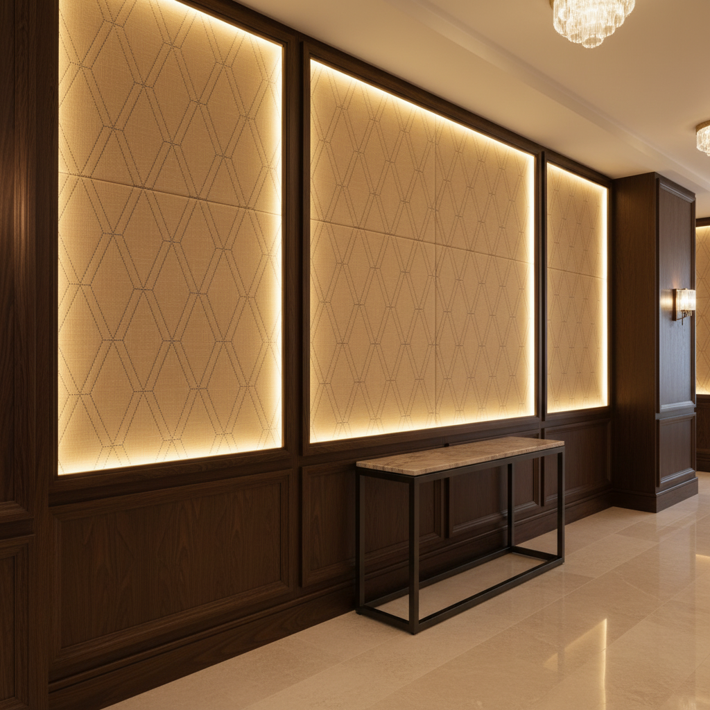 Stone Haven - Dune Upholstered Wall Panel | Architectural Fabrics