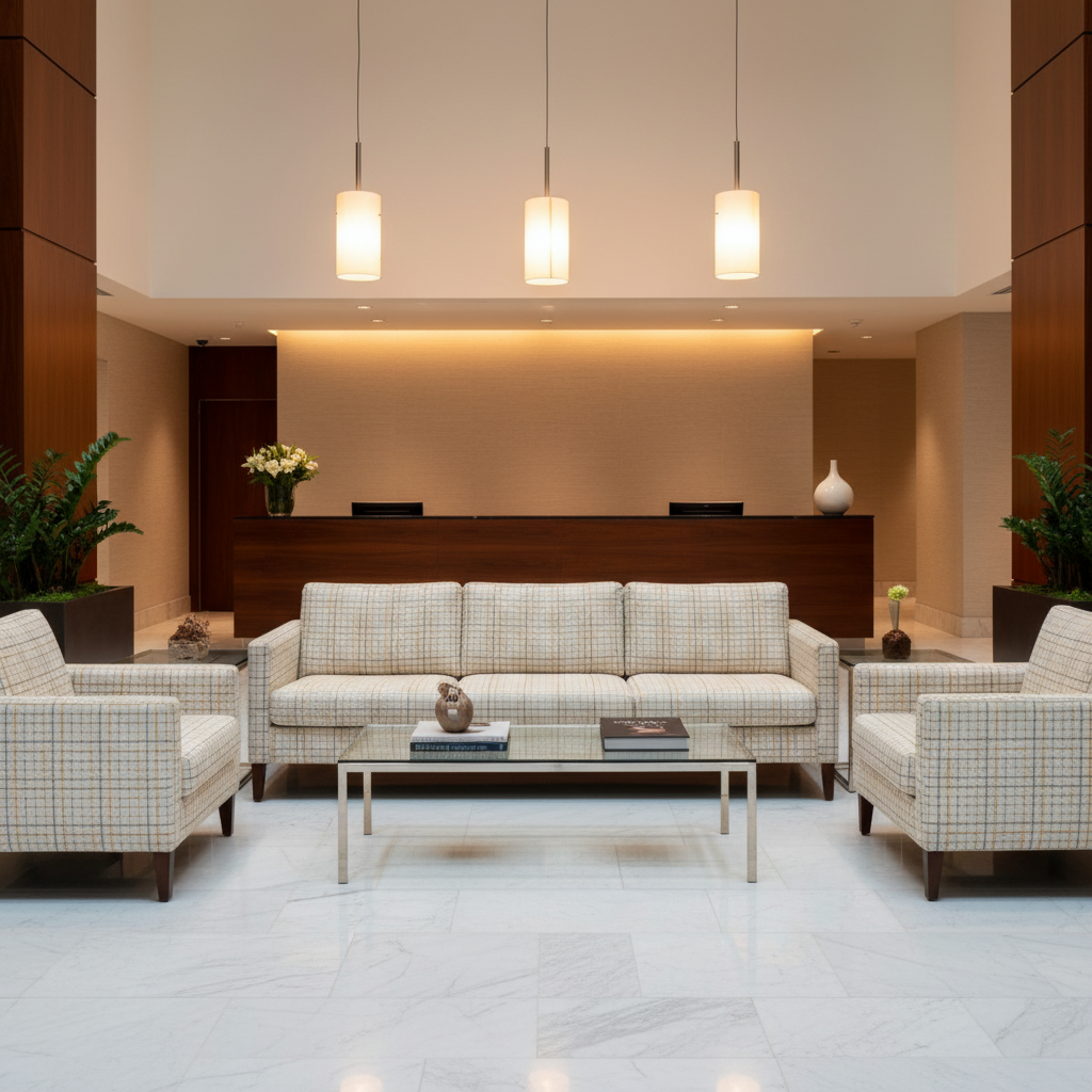 Stingray City - Cashew Upholstered Sofa | Architectural Fabrics