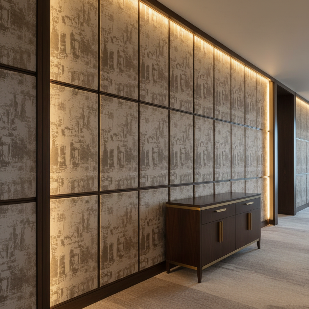 Turf Bay - Moonstone Upholstered Wall Panel | Architectural Fabrics