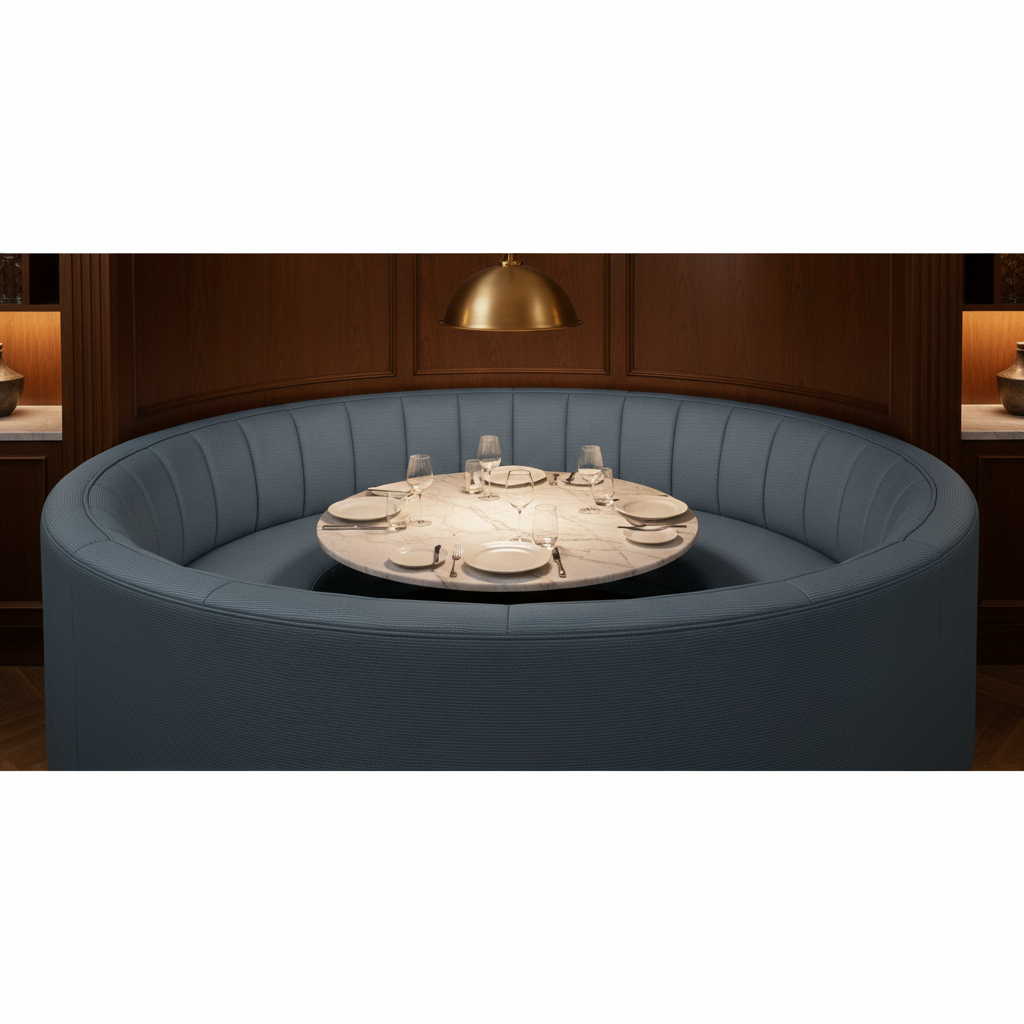 Storm Bay - Stream Upholstered Banquette | Architectural Fabrics