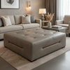 Red Hook - Ermine Upholstered Ottoman | Architectural Fabrics