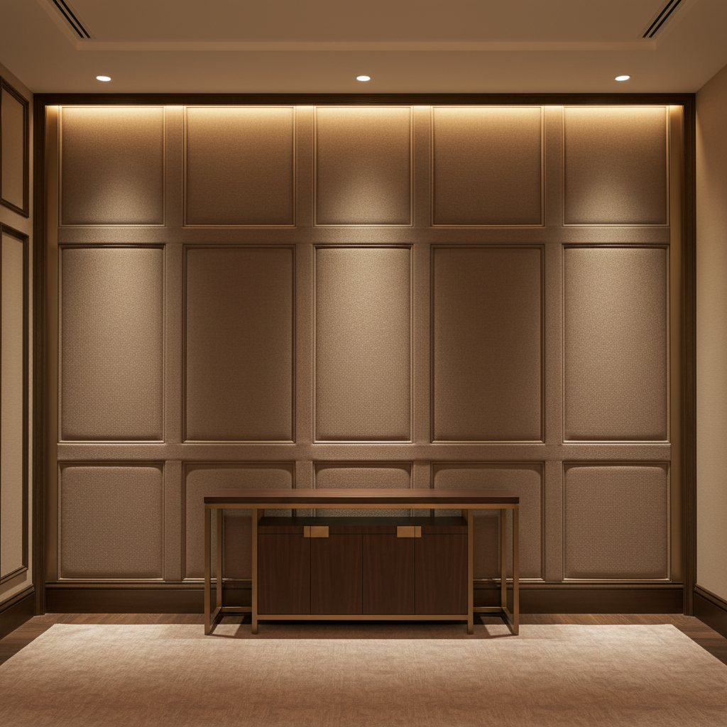 Vintage Harbor - Slate Upholstered Wall Panel | Architectural Fabrics