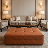 Vieques - Mango Upholstered Ottoman | Architectural Fabrics