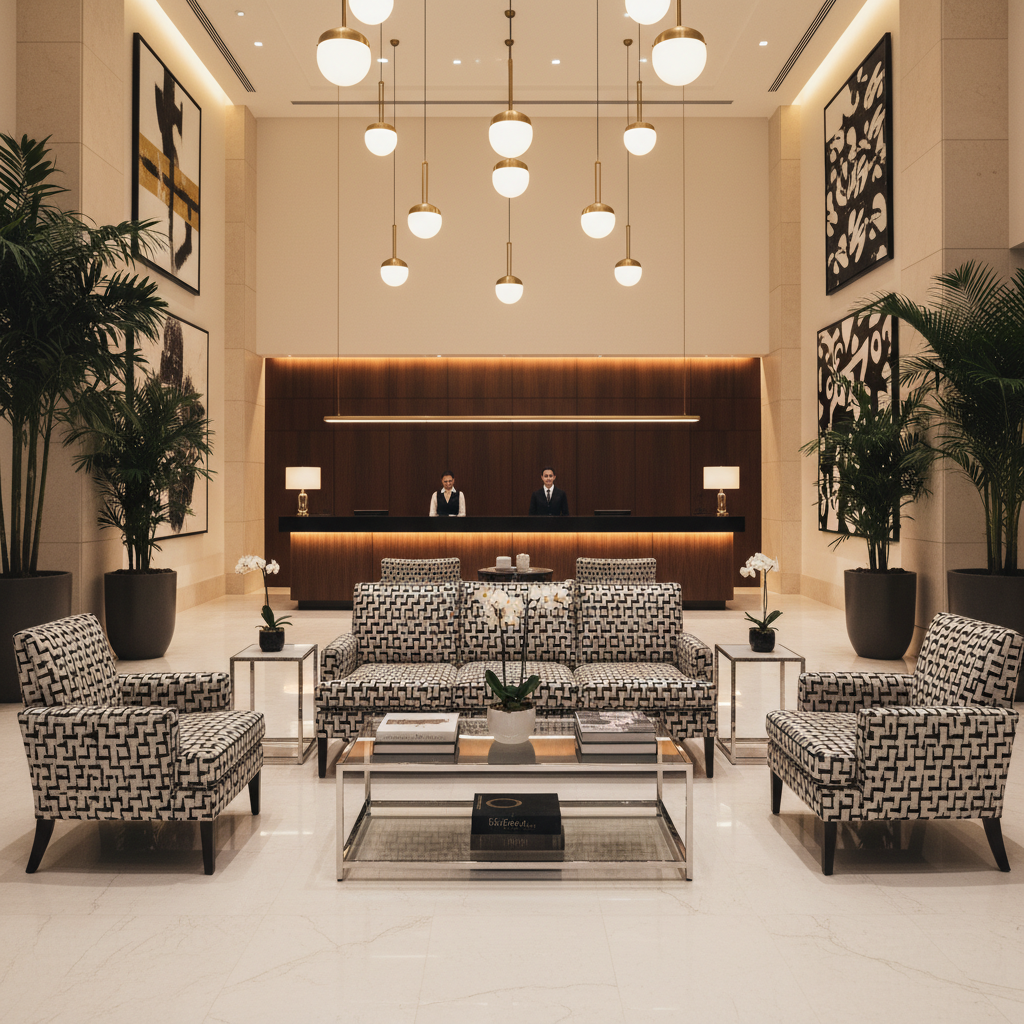 Lawrenceville Midnight Upholstered Sofa | Architectural Fabrics