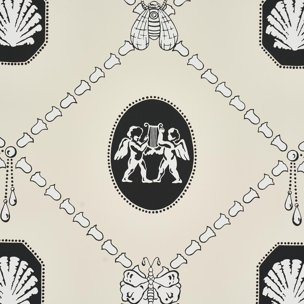 Edith Black & Ivory Wallpaper - Image 3