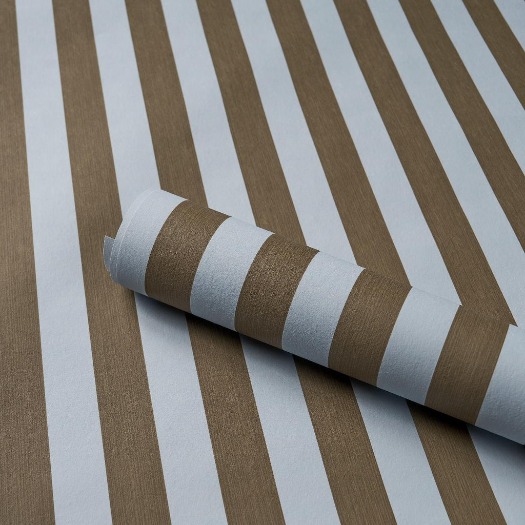 Edwin Stripe Medium BROWN & SKY | Schumacher - Image 12
